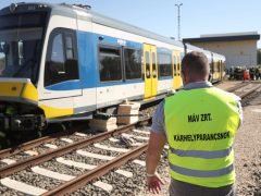 Szeged, Katasztrófavédelem, tűzoltó, mentő, MÁV katasztrófa, bemutató, baleset, szimuláció, gyakorlat