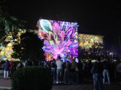 Szeged, fényfestés, rektori, SZTE, Őszi Kulturális Fesztivál, megnyitó