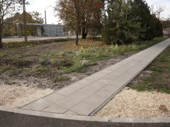 Szeged, befejeződött, Délceg utca, buszforduló, felújítás