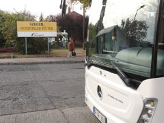Szeged, Petőfitelep, Fő tér, buszpályaudvar, busz, tömegközlekedés