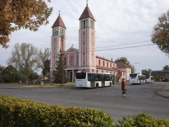 Szeged, Petőfitelep, Fő tér, buszpályaudvar, busz, tömegközlekedés