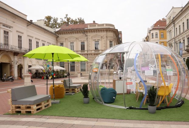 Szeged, Szeged nappalija, gömbsátor, Klauzál tér, Szeged Tourinform, Duna Régió Program, turizmus