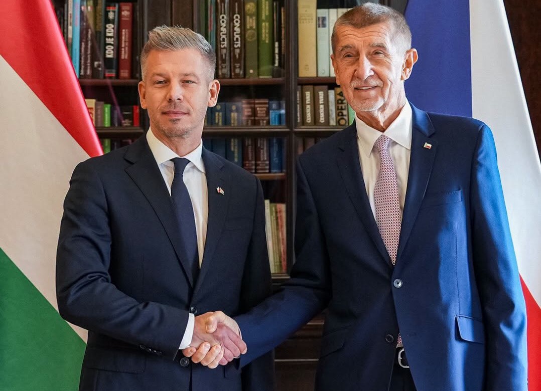 Andrej Babiš. Magyar Péter. Cseh-magyar csúcs. Fotó: Andrej Babiš hivatalos FB