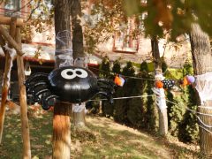 Szeged, halloween, dekoráció, újszeged, házak