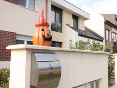 Szeged, halloween, dekoráció, újszeged, házak