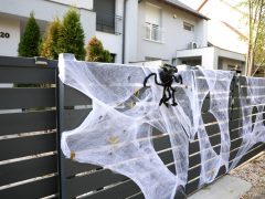 Szeged, halloween, dekoráció, újszeged, házak